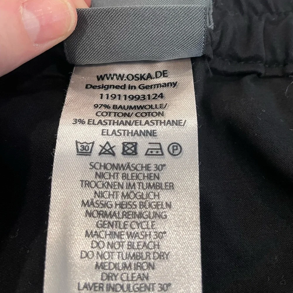 OSKA black minimalist relaxed fit trouser pant.  Size 0 - Picture 5 of 11